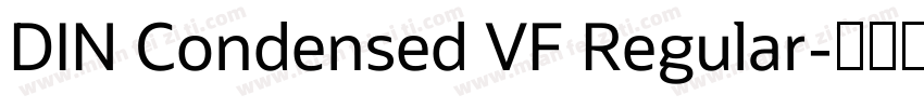 DIN Condensed VF Regular字体转换